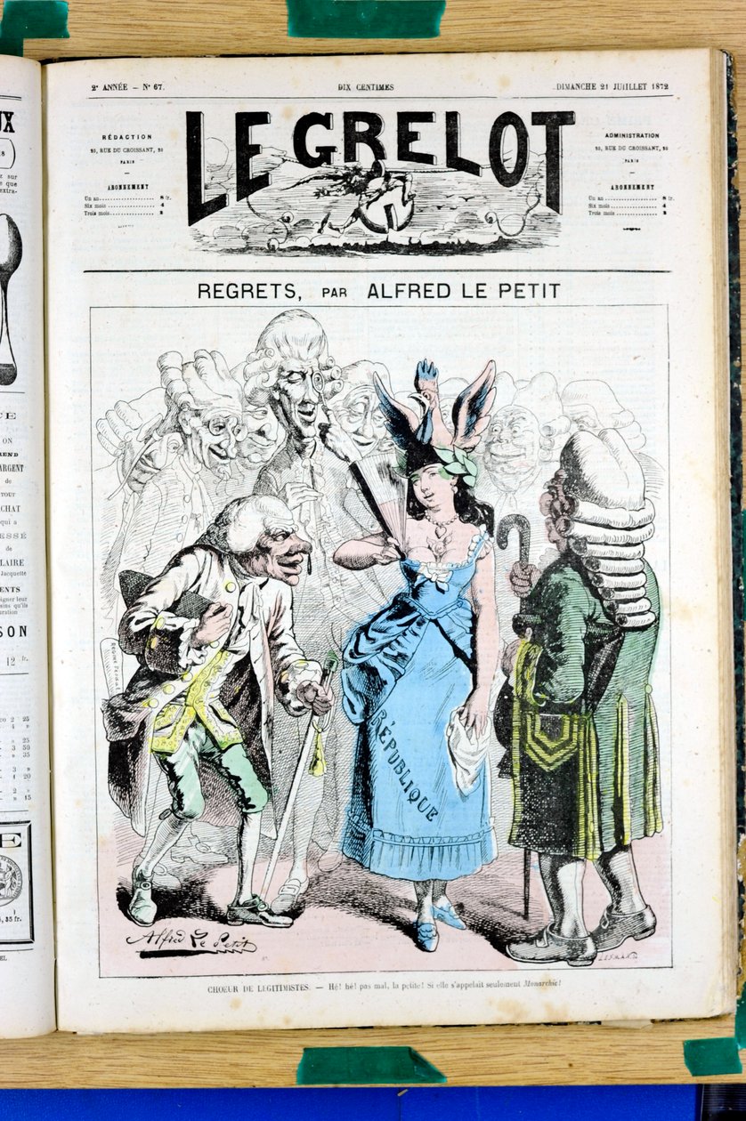 Cover of Le Grelot, number 67, Satirical in Colors by Alfred Le Petit
