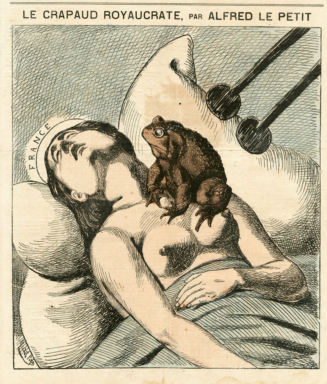 Cover of Le Grelot, number 92, Satirical in Colors by Alfred Le Petit
