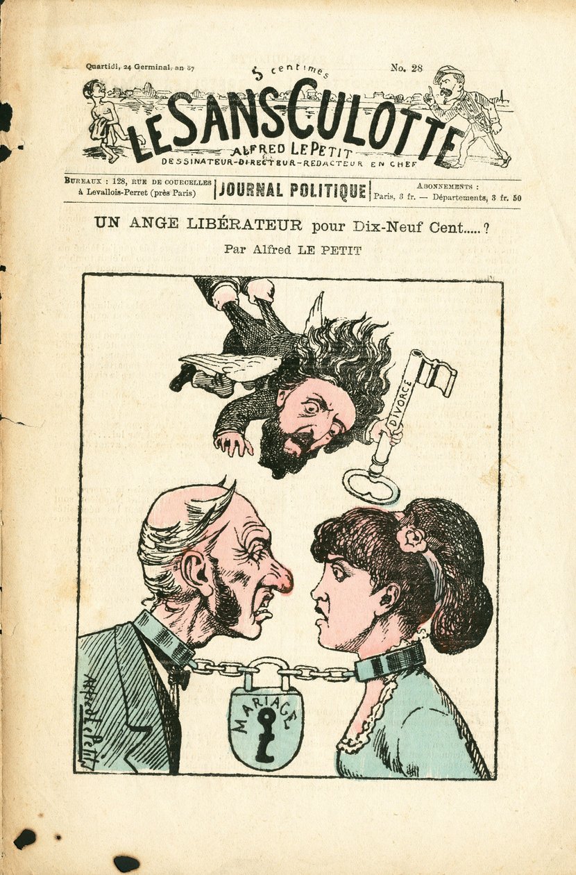Cover of Le Sans-Panlotte, number 28, Satirical in colors by Alfred Le Petit