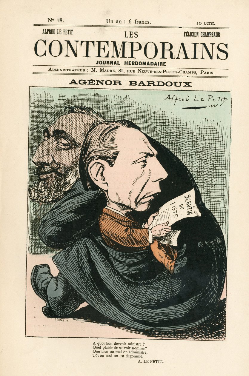 Cover of Les Contemporains, number 18 by Alfred Le Petit