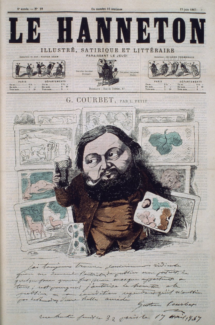 Gustave Courbet, Cover Illustration from 