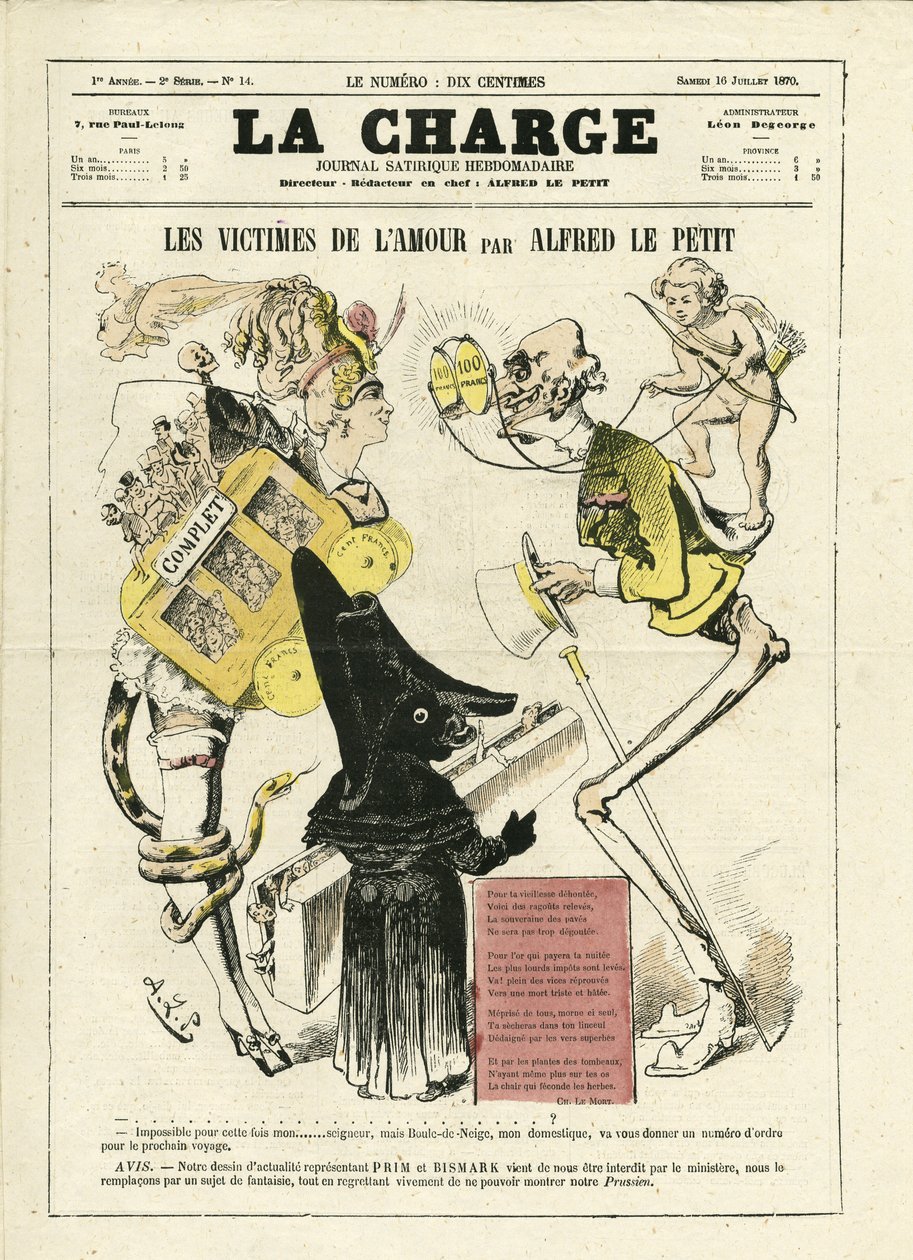 Cover of La Charge, Number 14 by Alfred Le Petit
