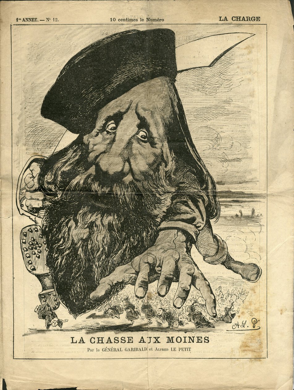 Illustration by Alfred Le Pete in La Charge (1870), No. 12 by Alfred Le Petit