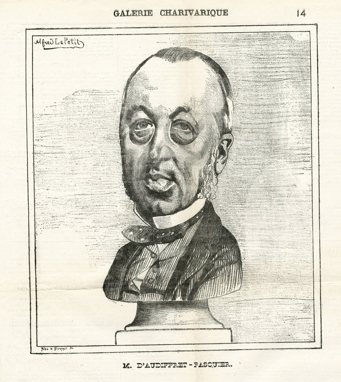 Illustration by Alfred Le Pete (1841-1909) in Le Charivari by Alfred Le Petit