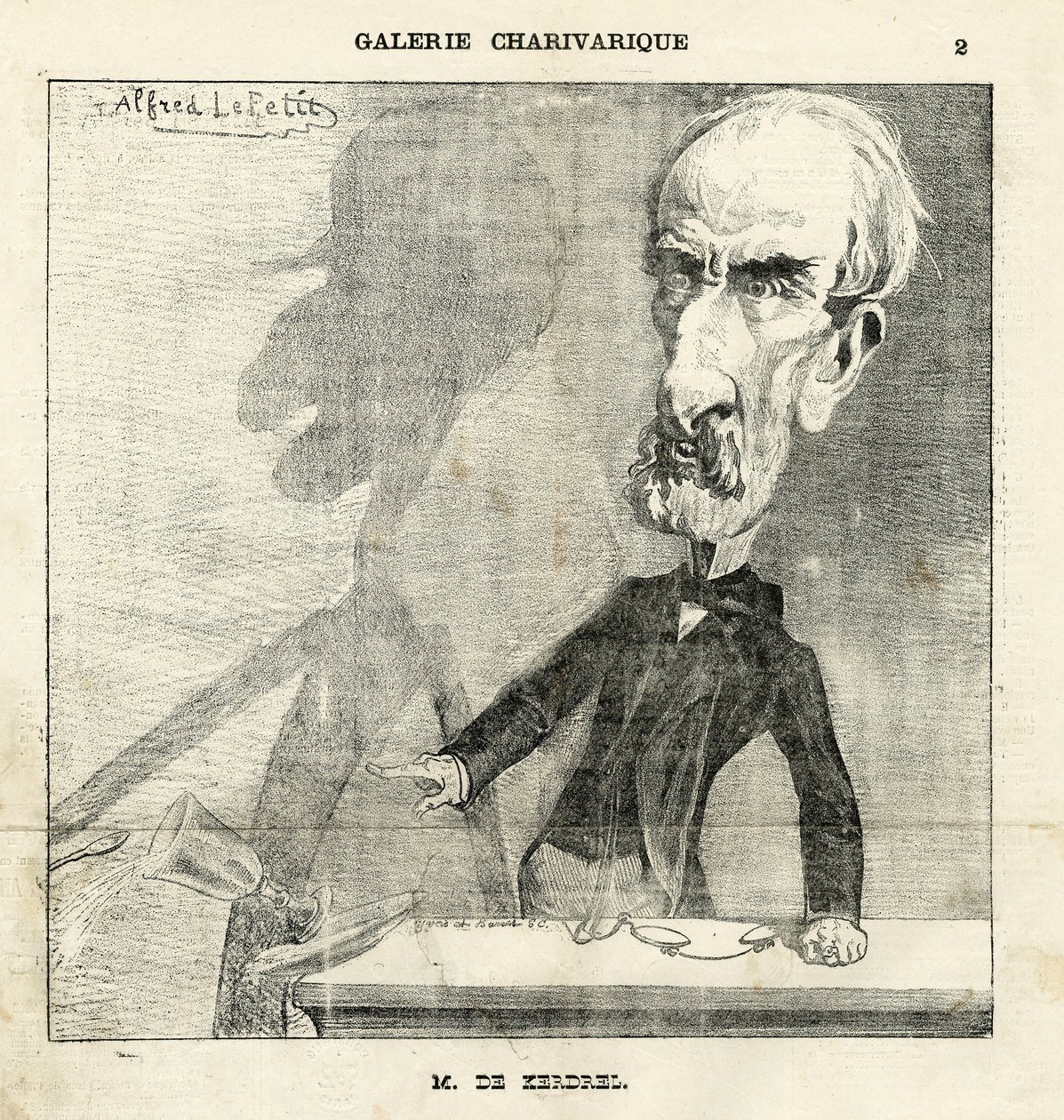 Illustration by Alfred Le Pete (1841-1909) in Le Charivari by Alfred Le Petit
