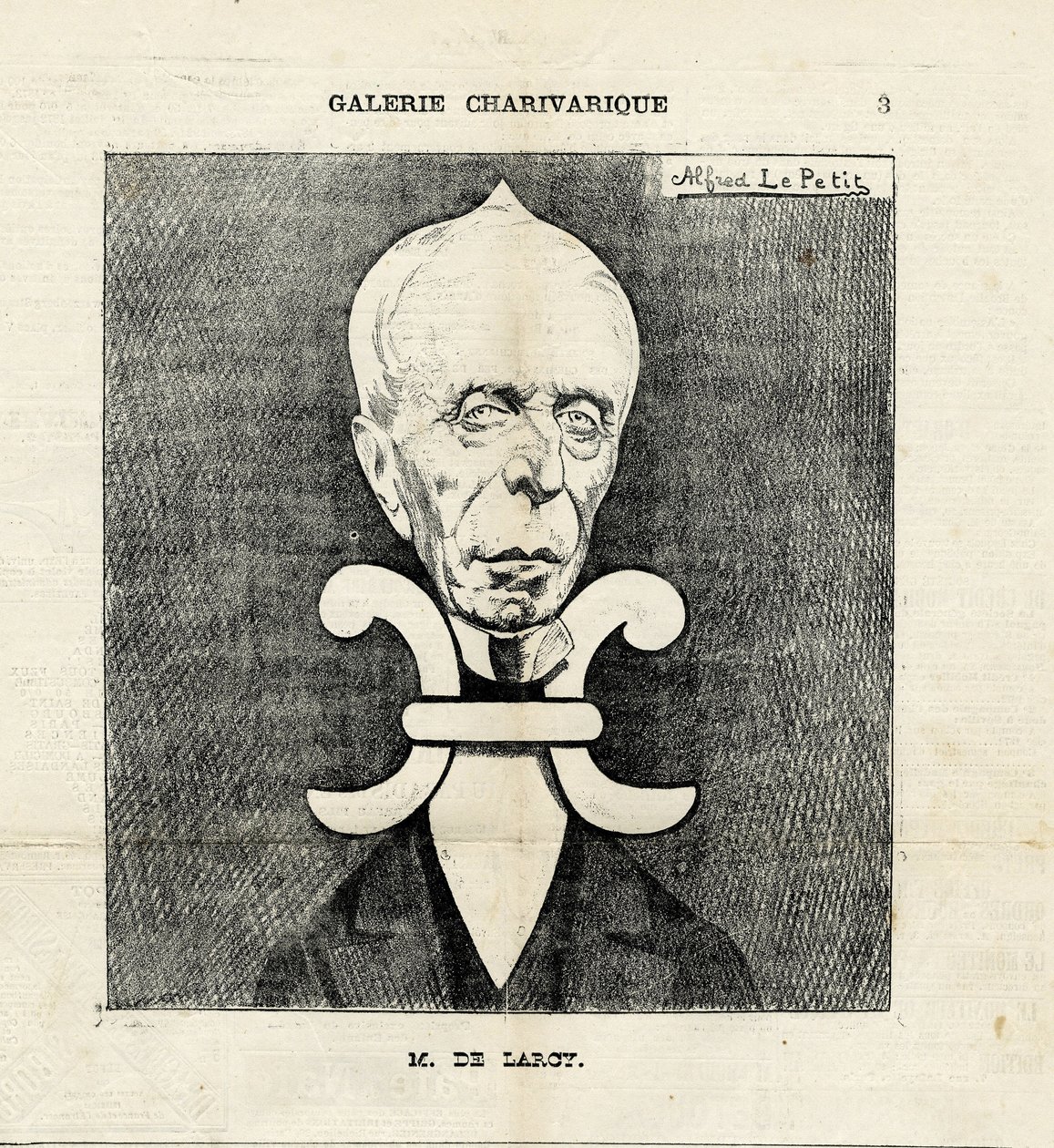 Illustration by Alfred Le Pete (1841-1909) in Le Charivari by Alfred Le Petit