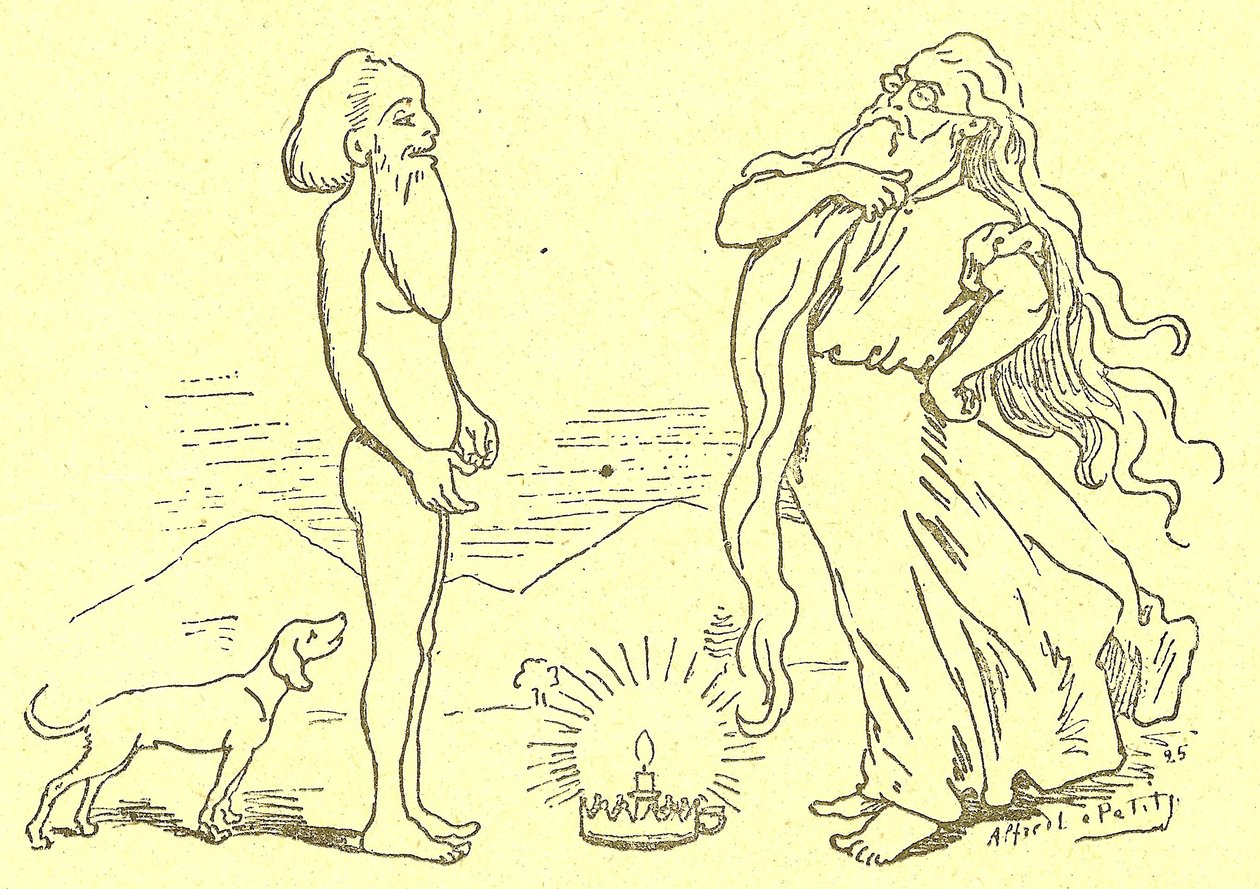 Illustration in Gros-Jean and his cure by Alfred Le Petit