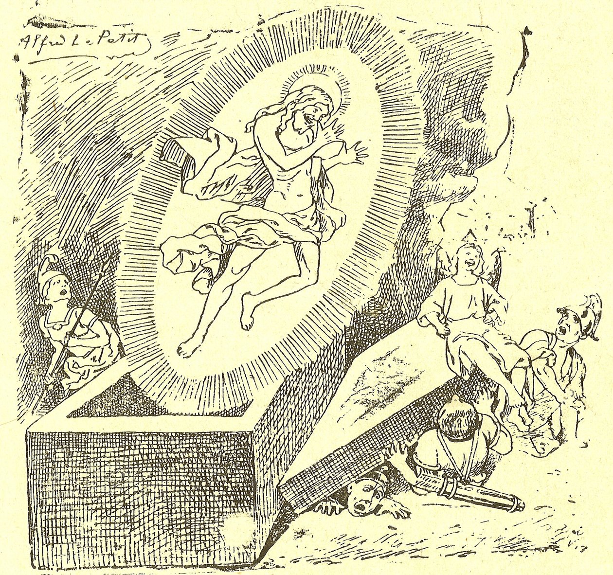 Illustration of Alfred Le Pete in Gros-Jean and His Parish by Alfred Le Petit