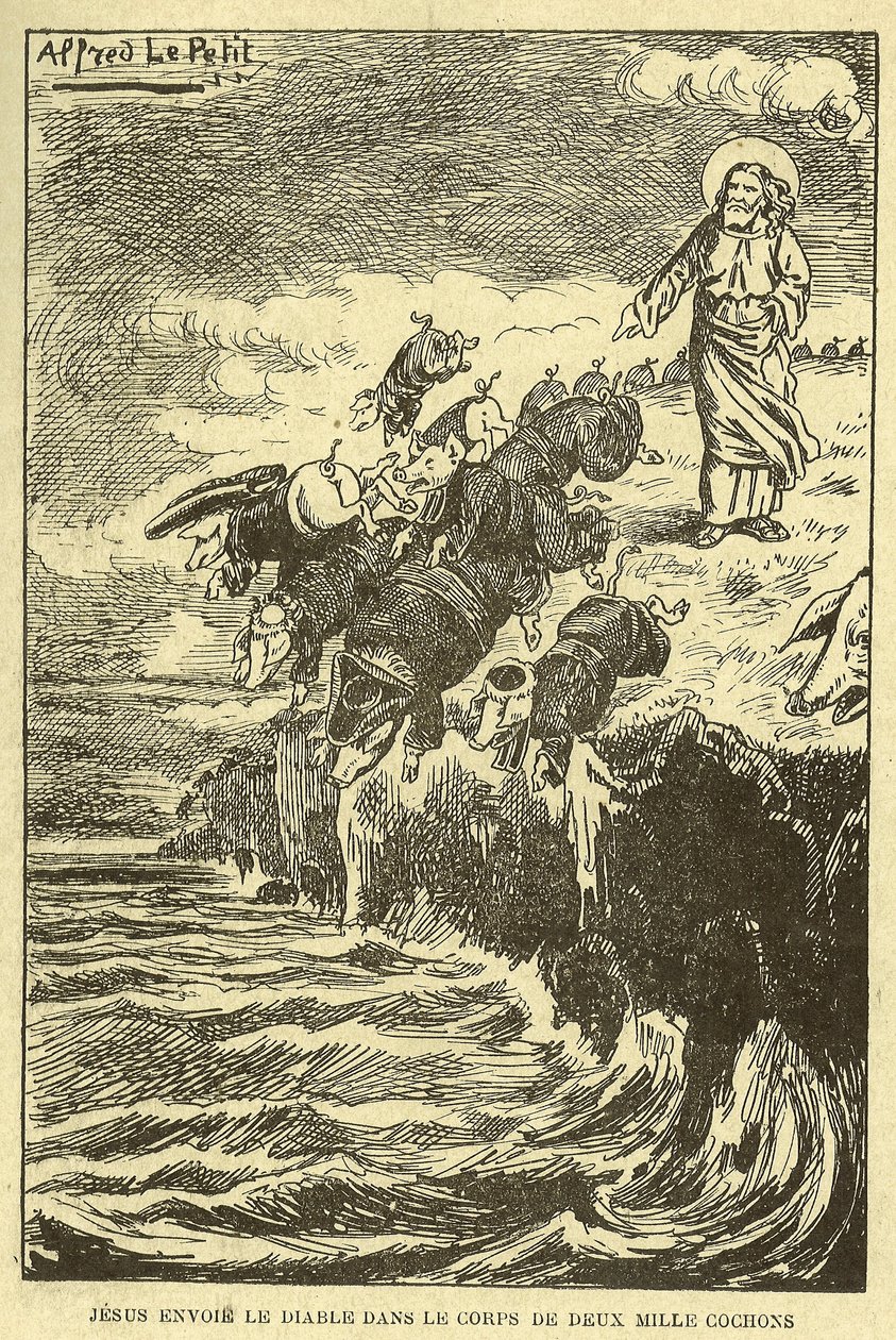 Illustration of Alfred Le Pete in Gros-Jean and His Parish by Alfred Le Petit