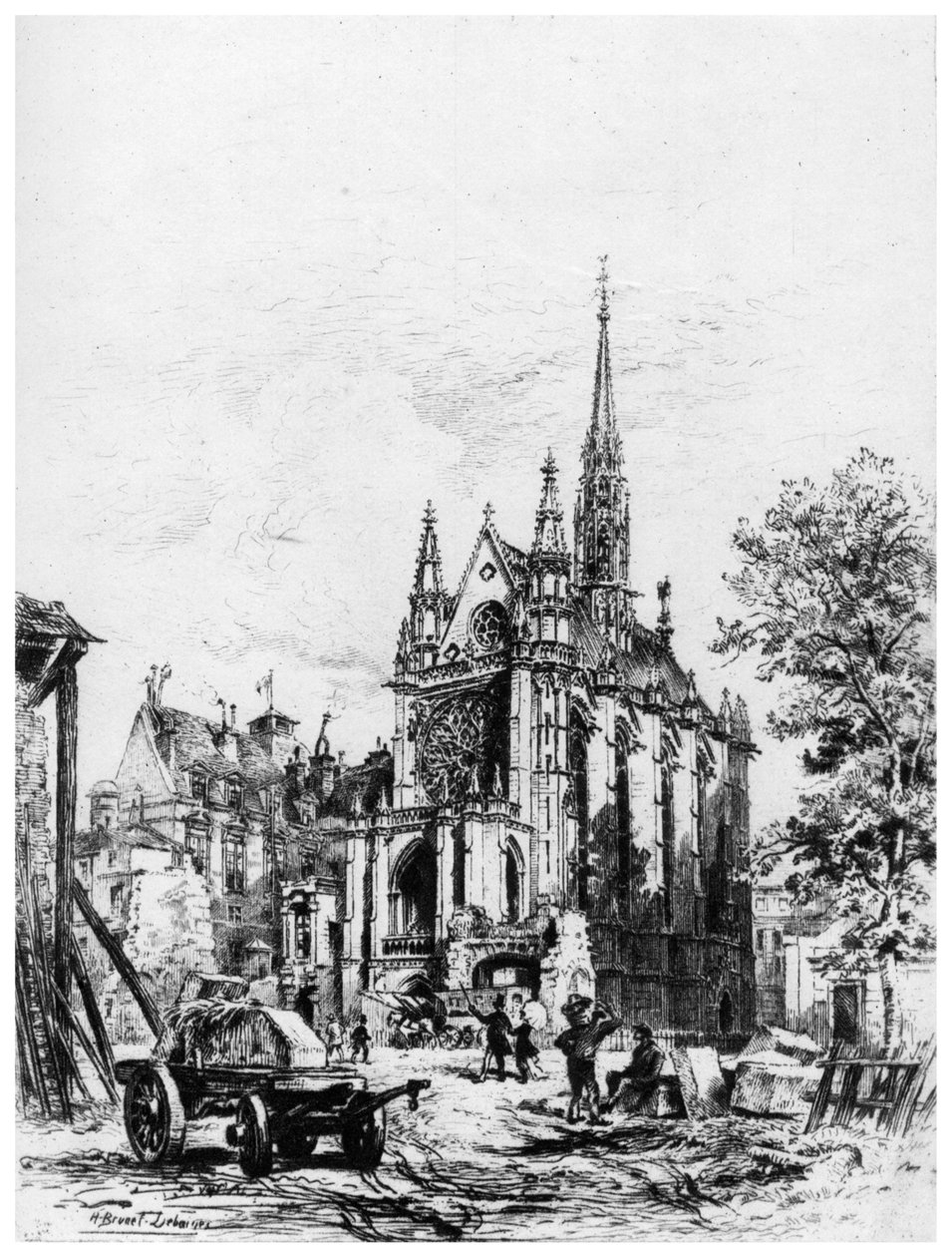 La Sainte-Chapelle by Alfred-Louis Brunet-Debaines