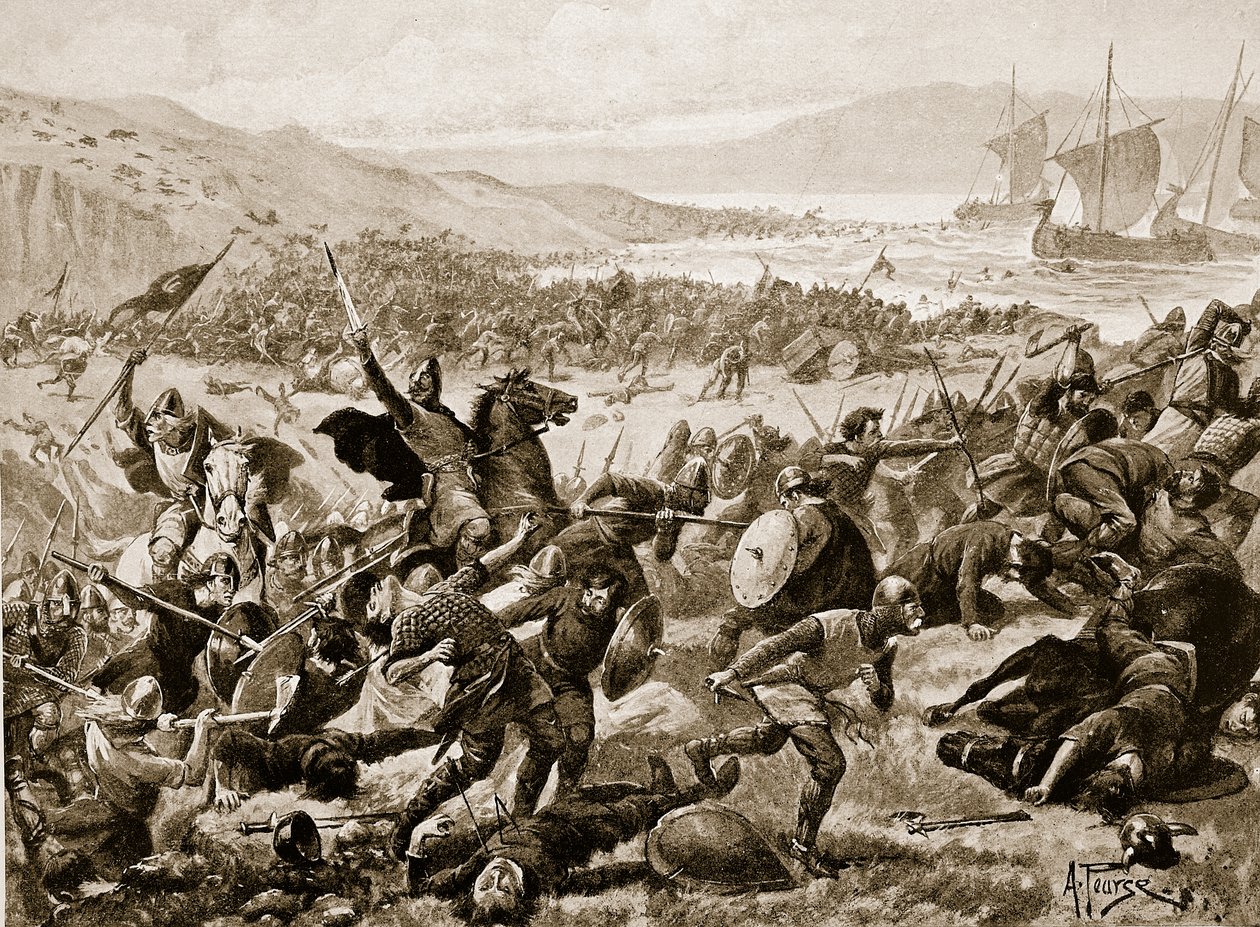 The great battle of Brunanburh (illustration from 