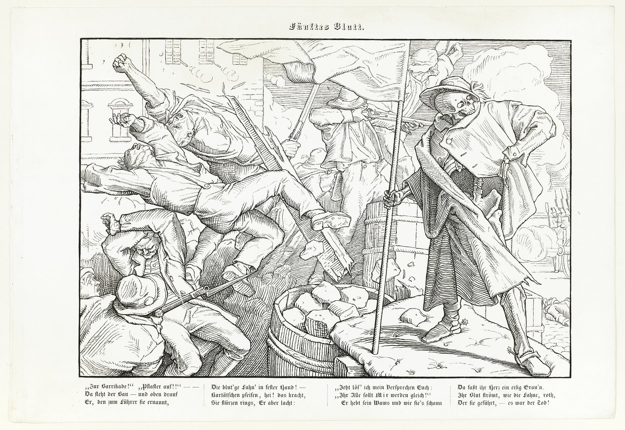 Auch ein Todtentanz, Plate V by Alfred Rethel