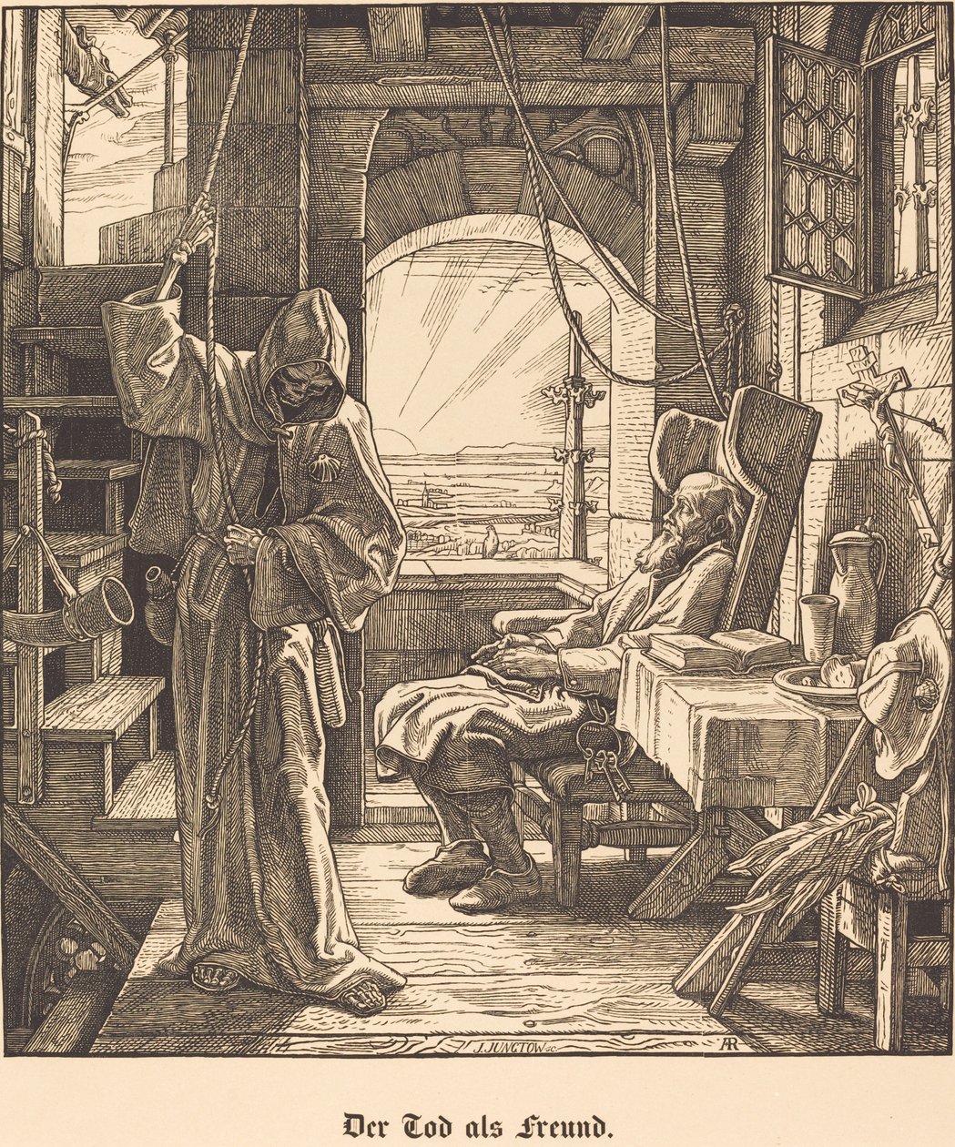 Death as a Friend by Alfred Rethel