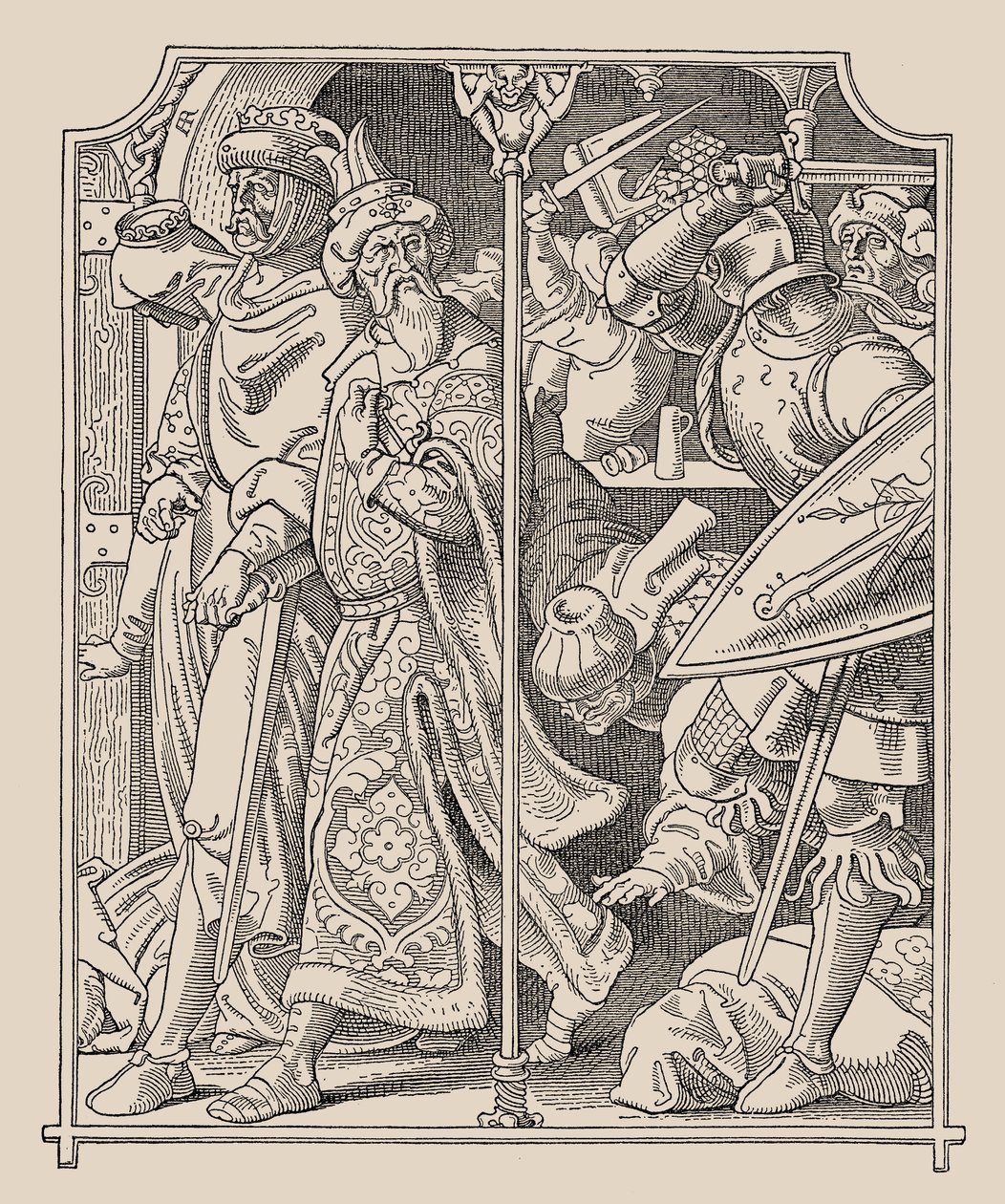 Die Nibelungen. Etzel and Kriemhild, 1840-1841 by Alfred Rethel