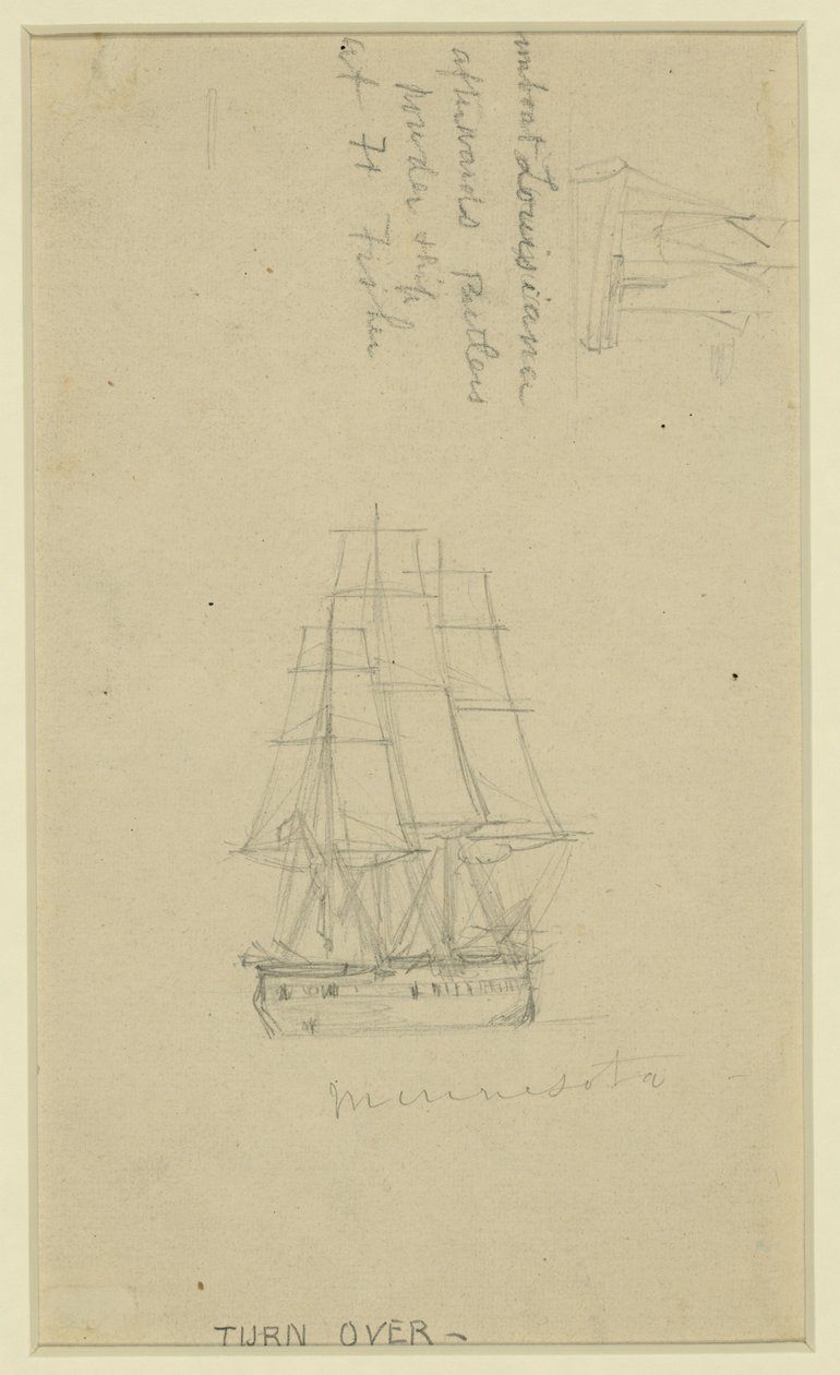 The Louisiana and Minnesota by Alfred Rudolph Waud