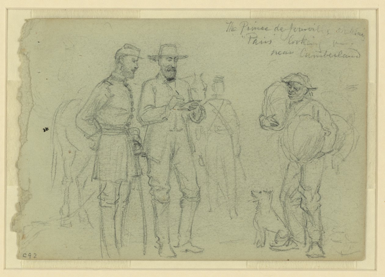The Prince de Joinville Sketching 