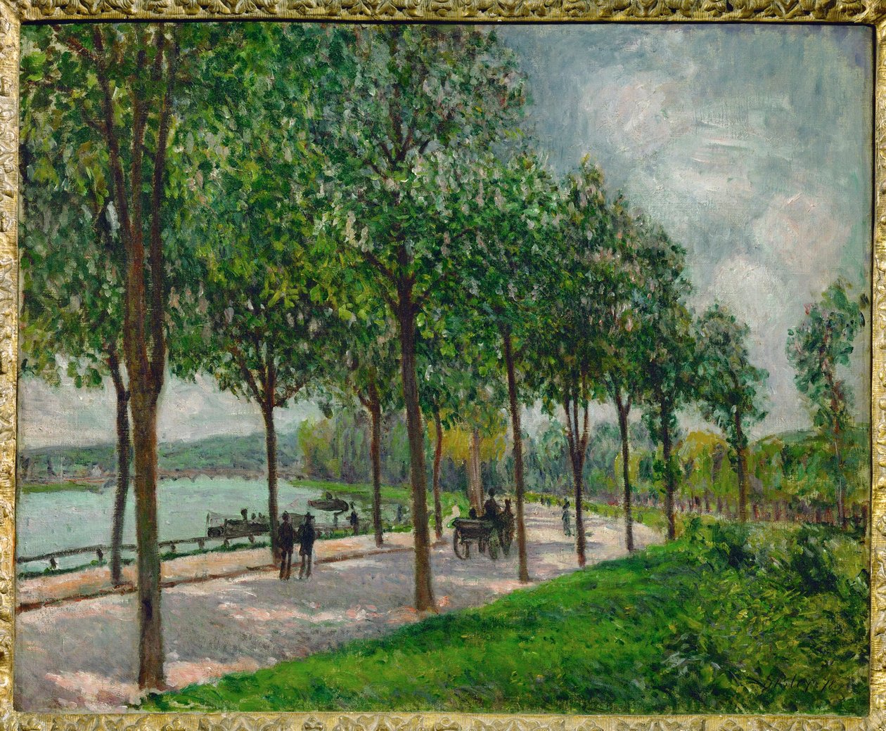 Chestnut Tree Avenue by Alfred Sisley