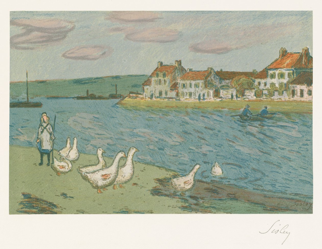 Banks of the River, 1897 by Alfred Sisley