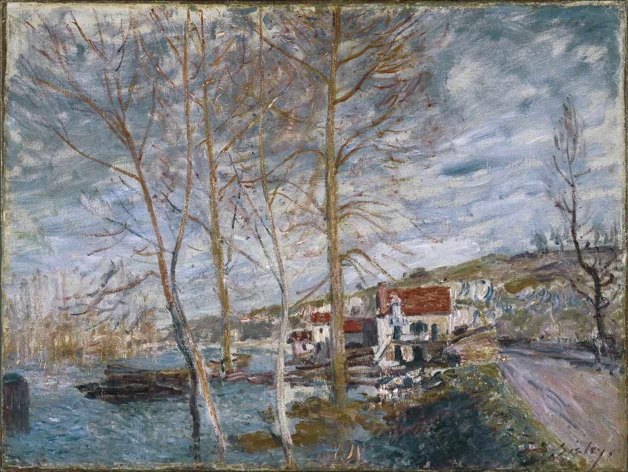 Flood at Moret by Alfred Sisley
