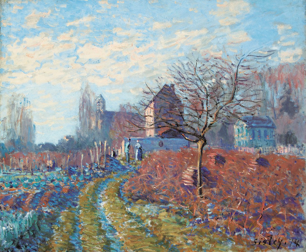 White Frost - Summer of Saint Martin by Alfred Sisley
