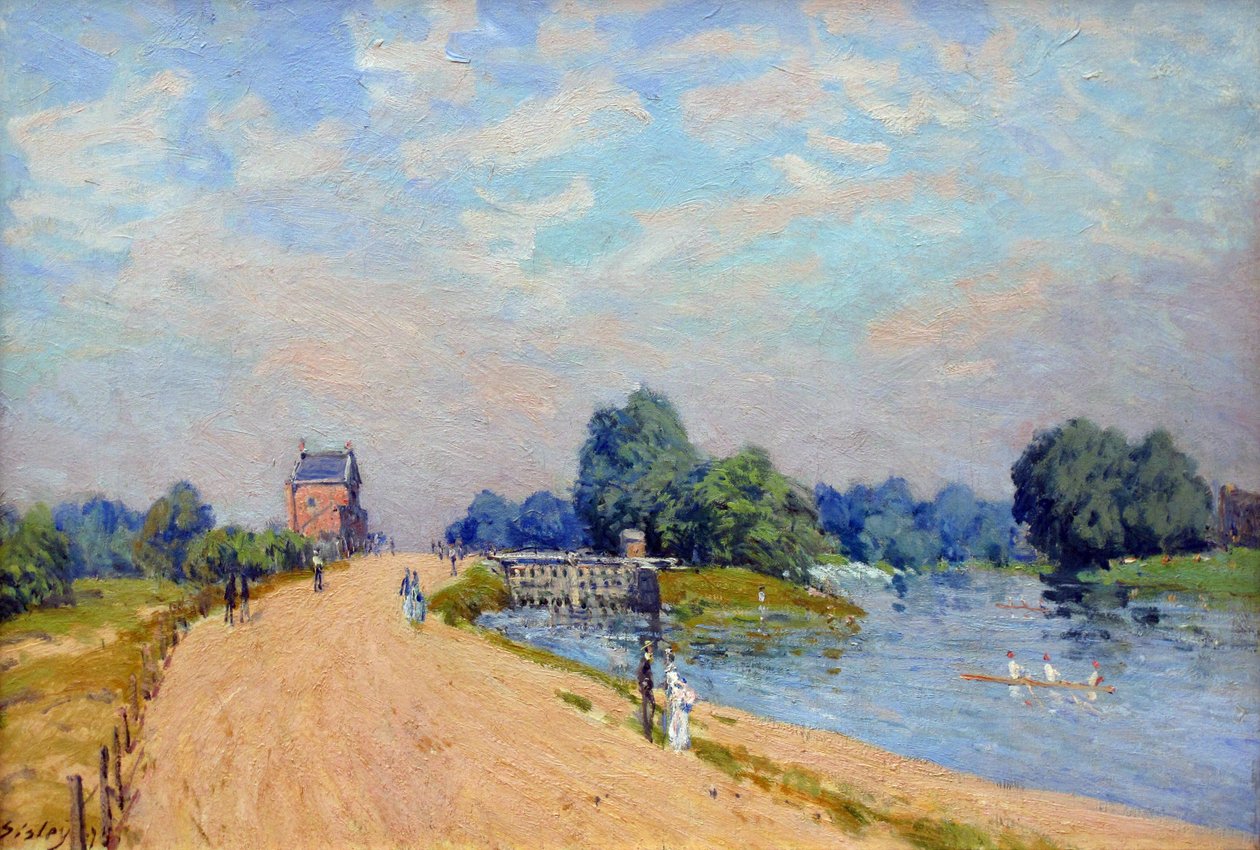 Hampton Court Road by Alfred Sisley
