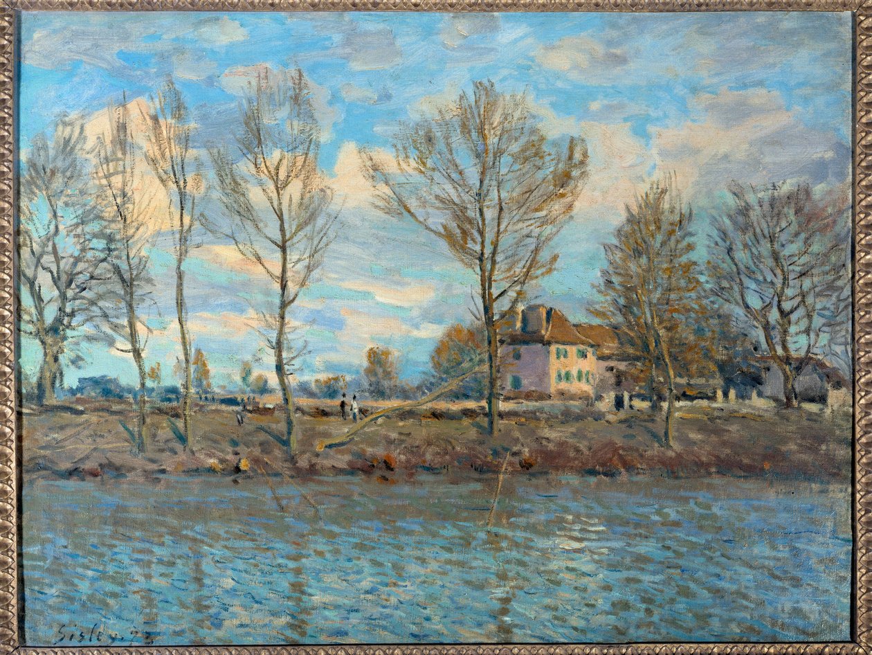 Ile de la Grande Jatte; Neuilly sur Seine by Alfred Sisley