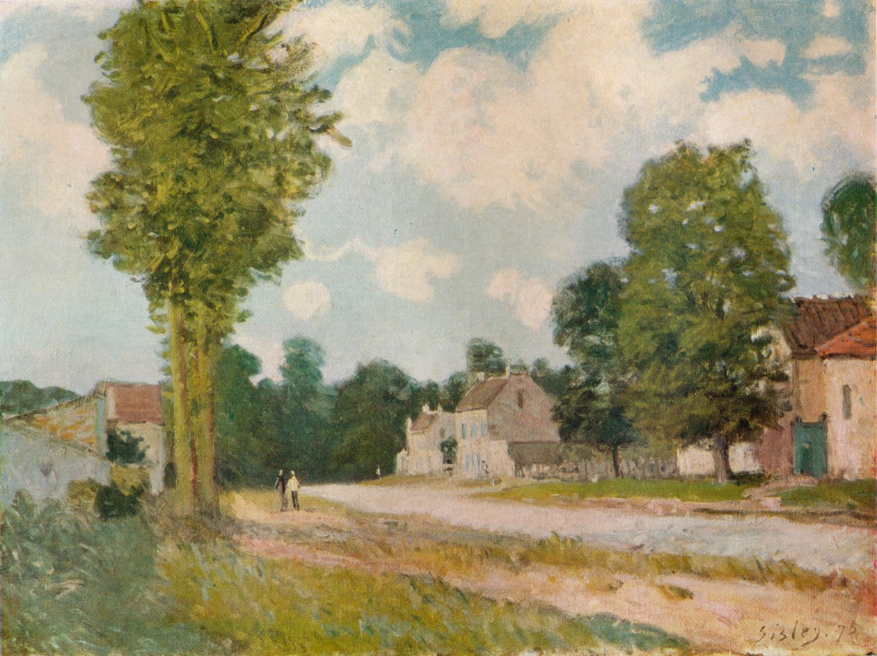 La Route de Versailles, 19th Century, 1929 by Alfred Sisley