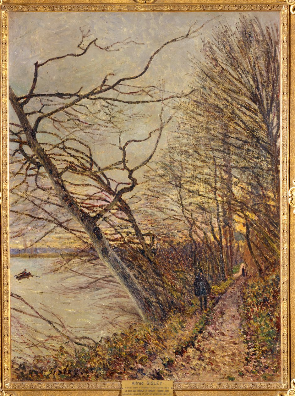 The Woods of Roches, Veneux-Nadon by Alfred Sisley