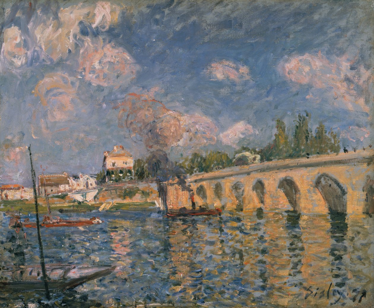 Le Pont de Sevres by Alfred Sisley