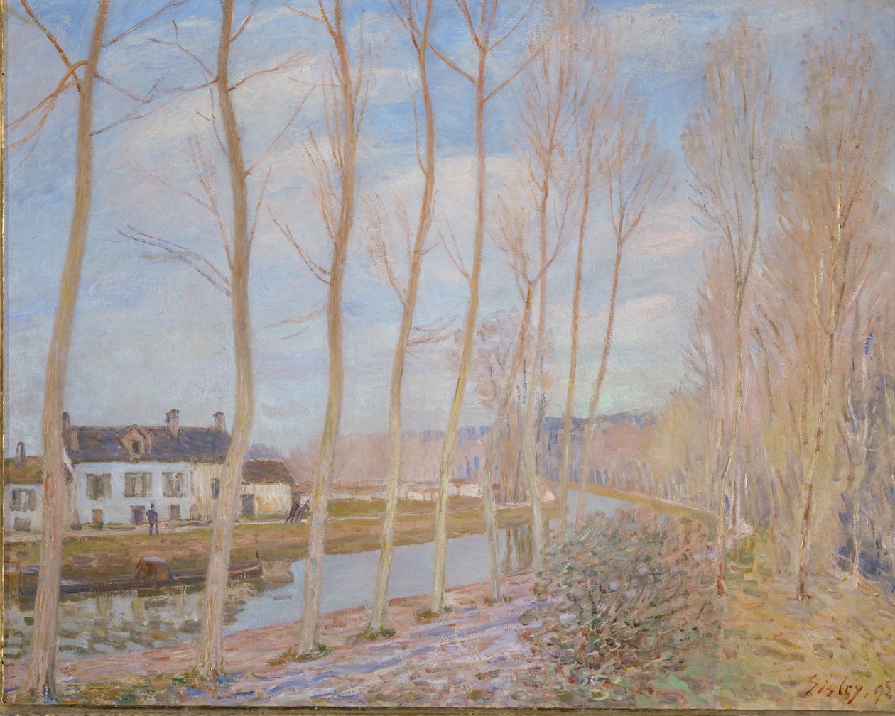 The Loing Canal by Alfred Sisley