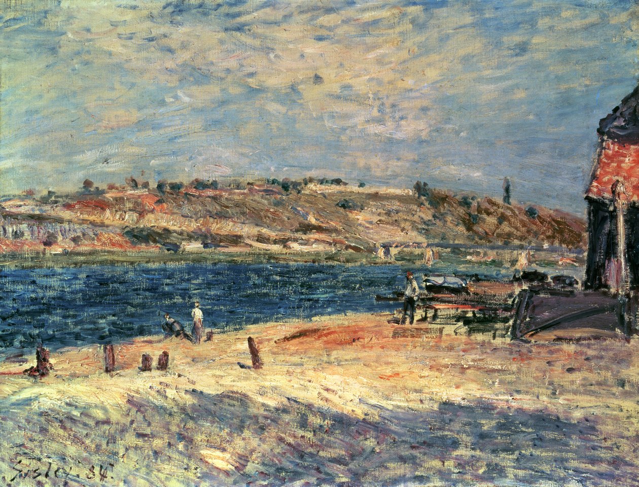 River Banks at Saint-Mammes by Alfred Sisley