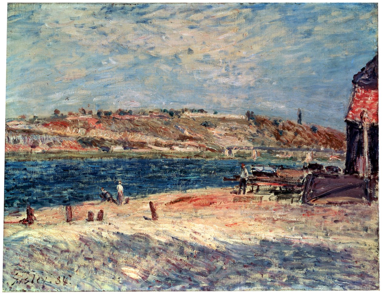 River Banks at Saint-Mammès by Alfred Sisley