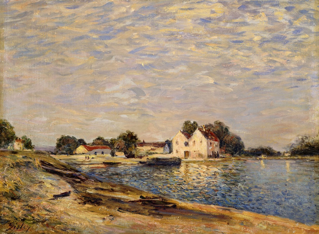 Saint-Mammes, on the Banks of the Loing by Alfred Sisley