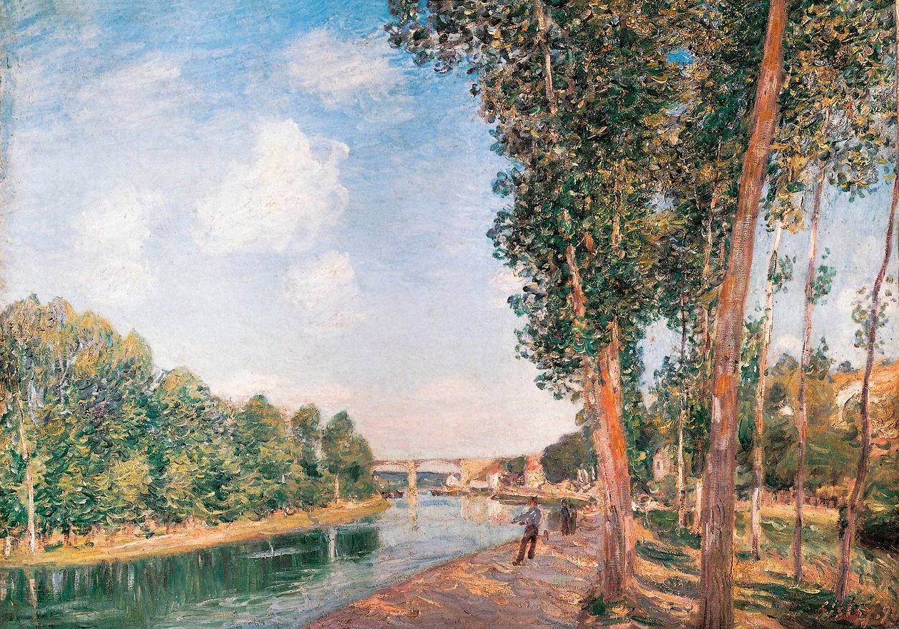 Saint-Mammès. June Sunshine by Alfred Sisley