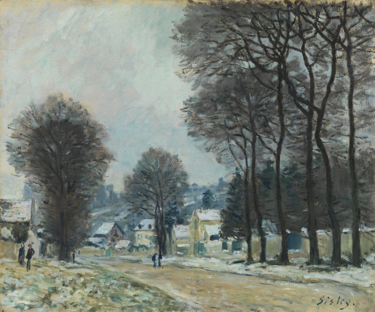 Snow at Louveciennes by Alfred Sisley