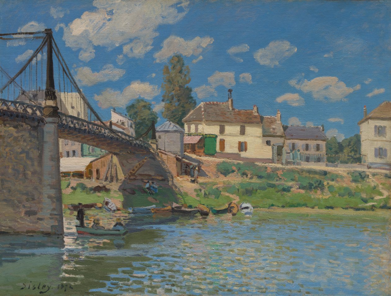 The Bridge at Villeneuve-la-Garenne by Alfred Sisley