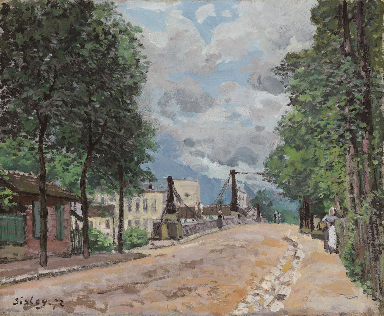 The Road of Gennevilliers by Alfred Sisley