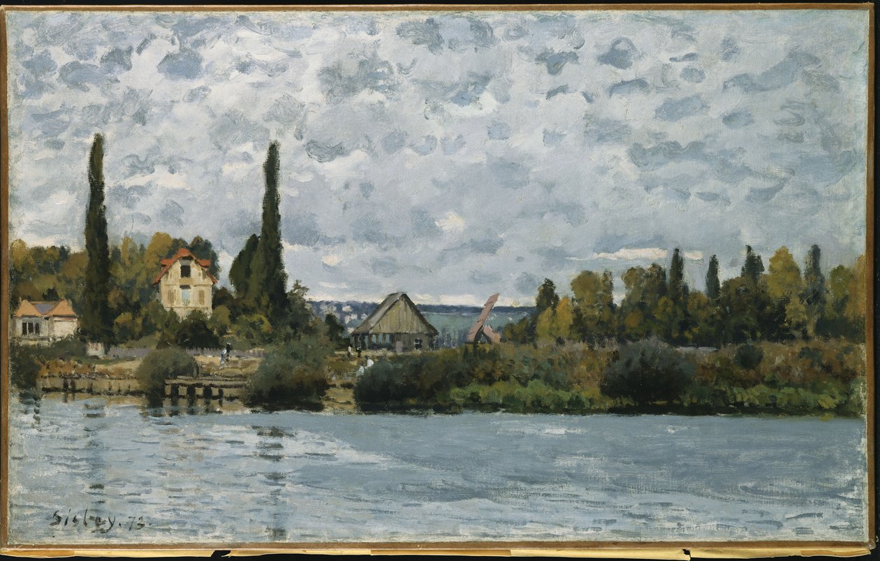 The Seine at Bougival by Alfred Sisley
