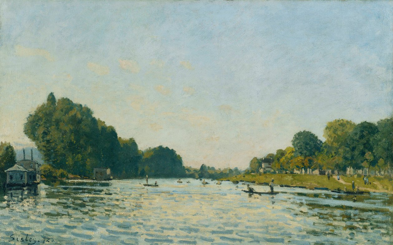 The Seine at Bougival by Alfred Sisley