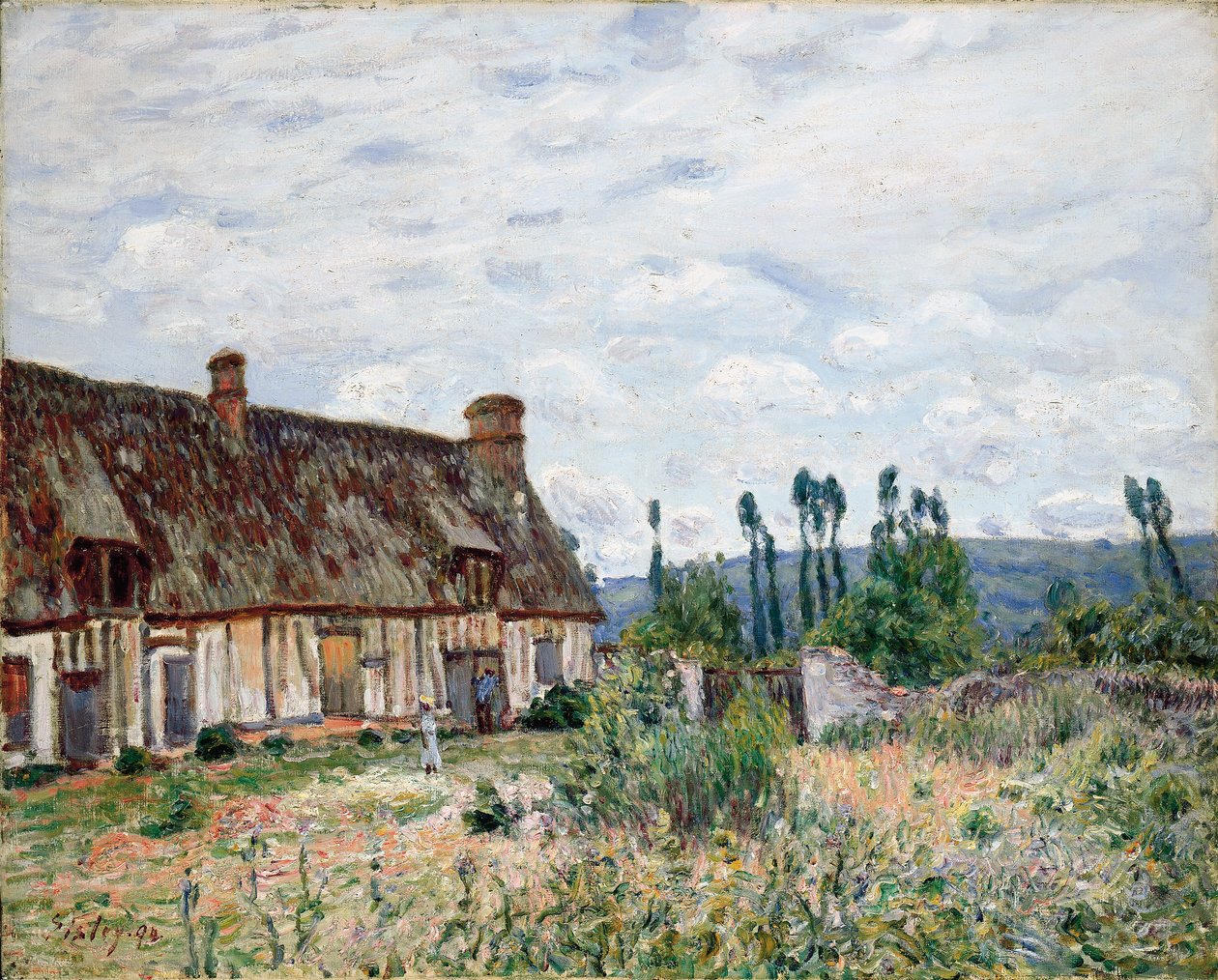The Abandoned Thatched Cottage, 1894 by Alfred Sisley
