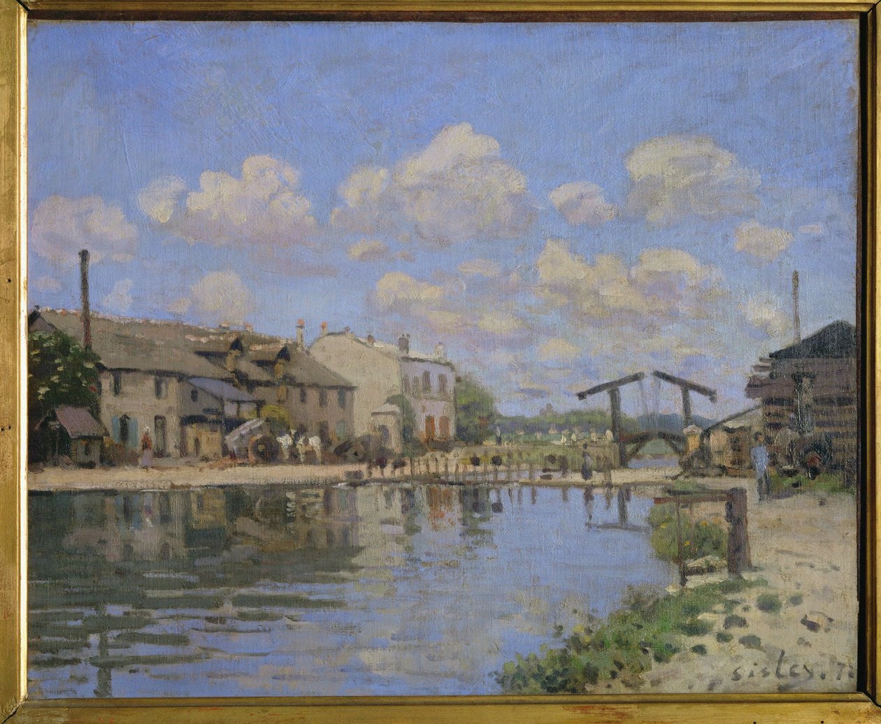 View of the Canal St. Martin, Paris by Alfred Sisley