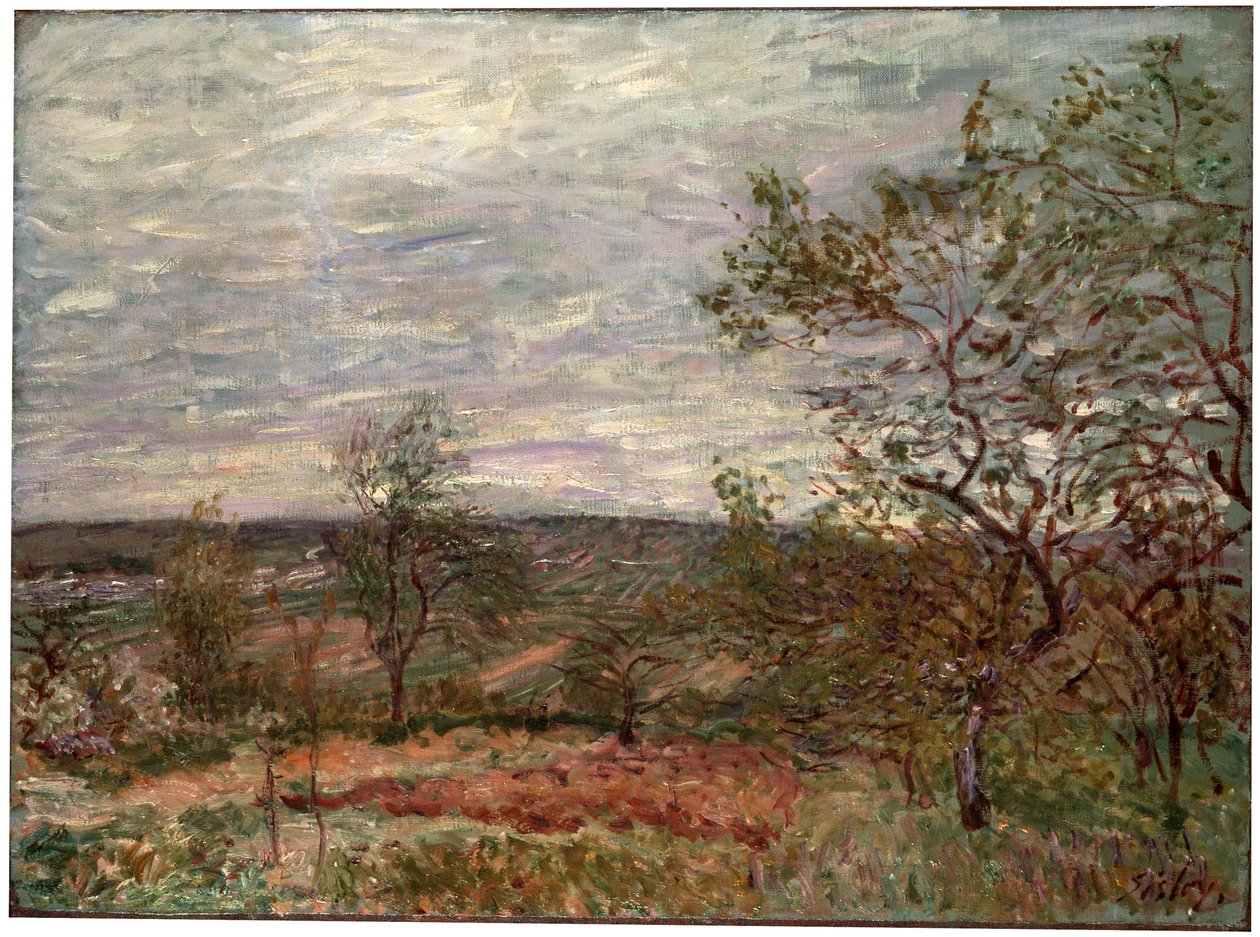 Windy Day at Veneux, 1882 by Alfred Sisley
