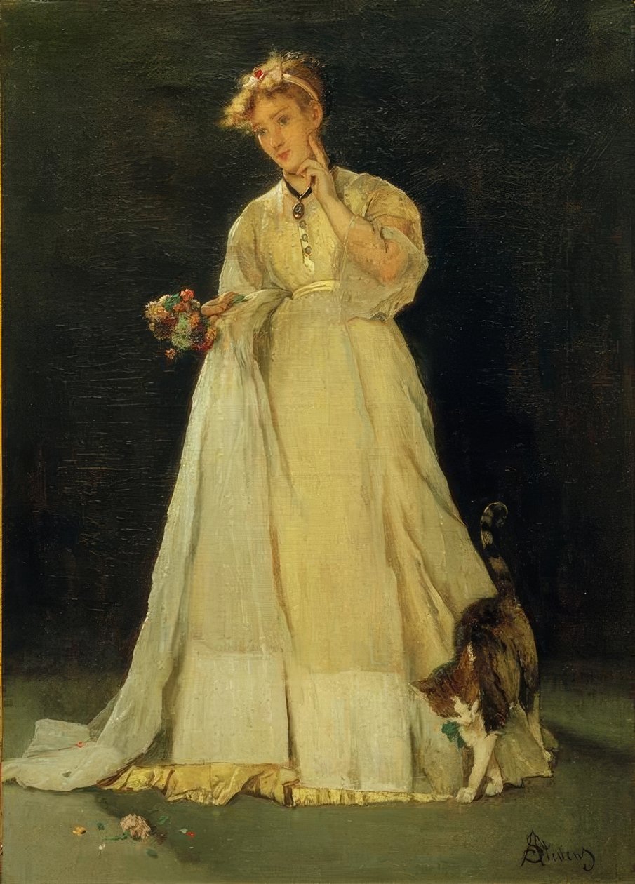 Ophelia or The Torn Bouquet by Alfred Emile Stevens