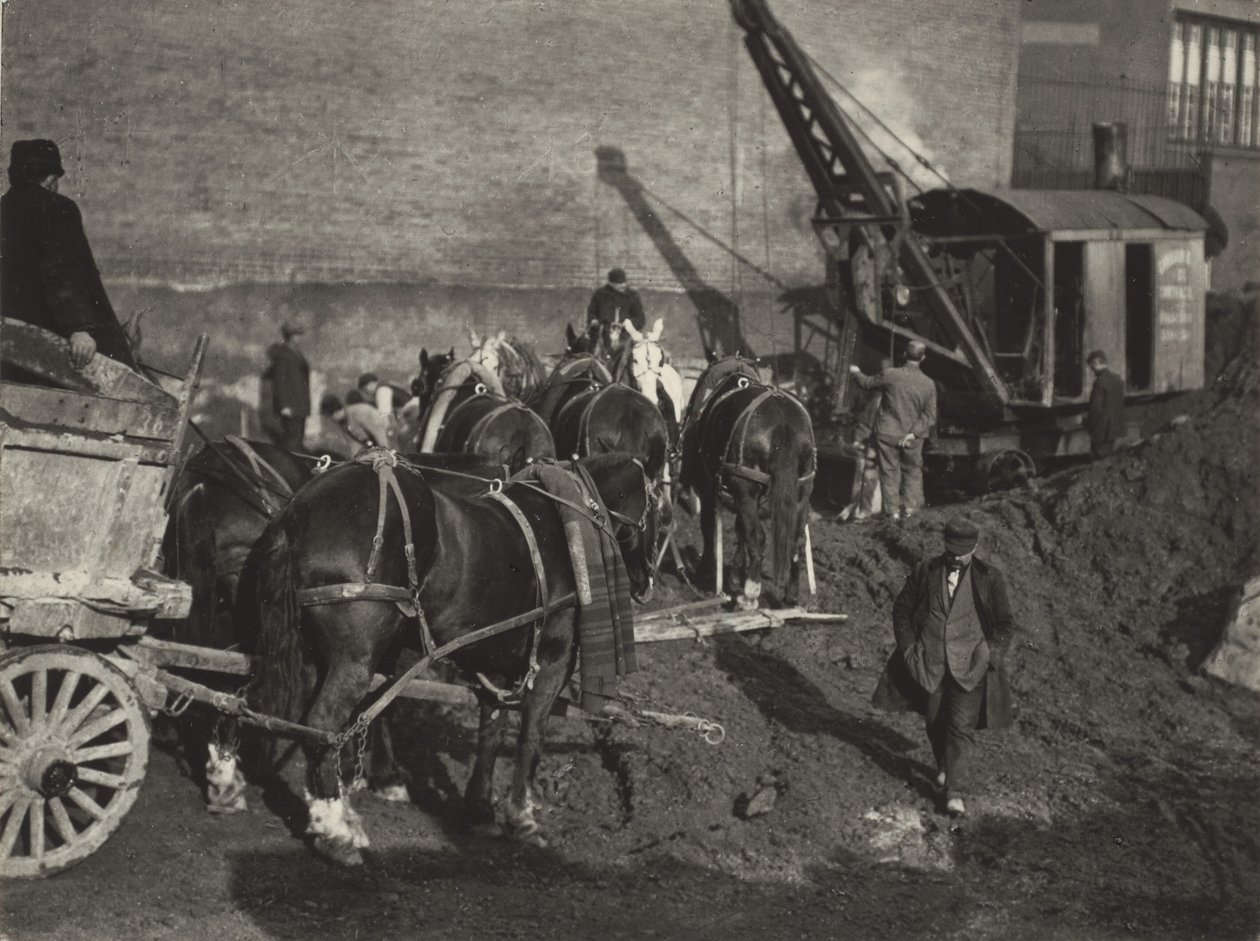 Excavating, New York by Alfred Stieglitz