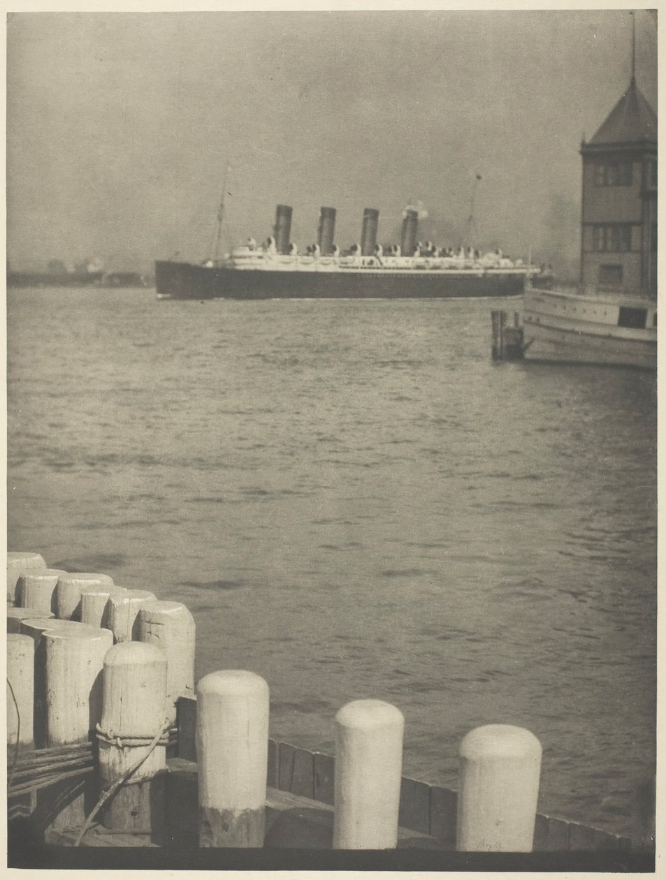 Outward Bound, The Mauretania, 1910 by Alfred Stieglitz