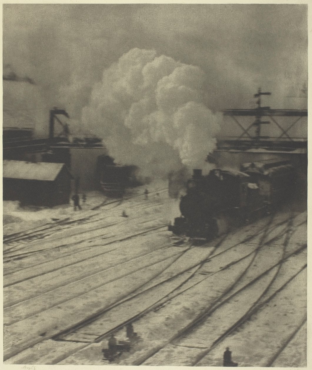The Railroad Yard, Winter by Alfred Stieglitz