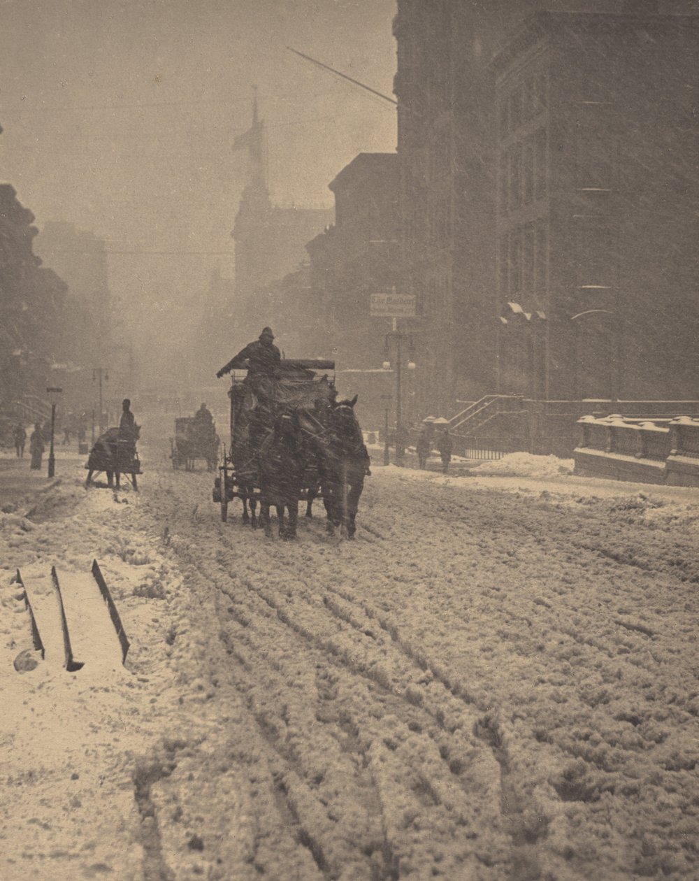Winter, Fifth Avenue by Alfred Stieglitz