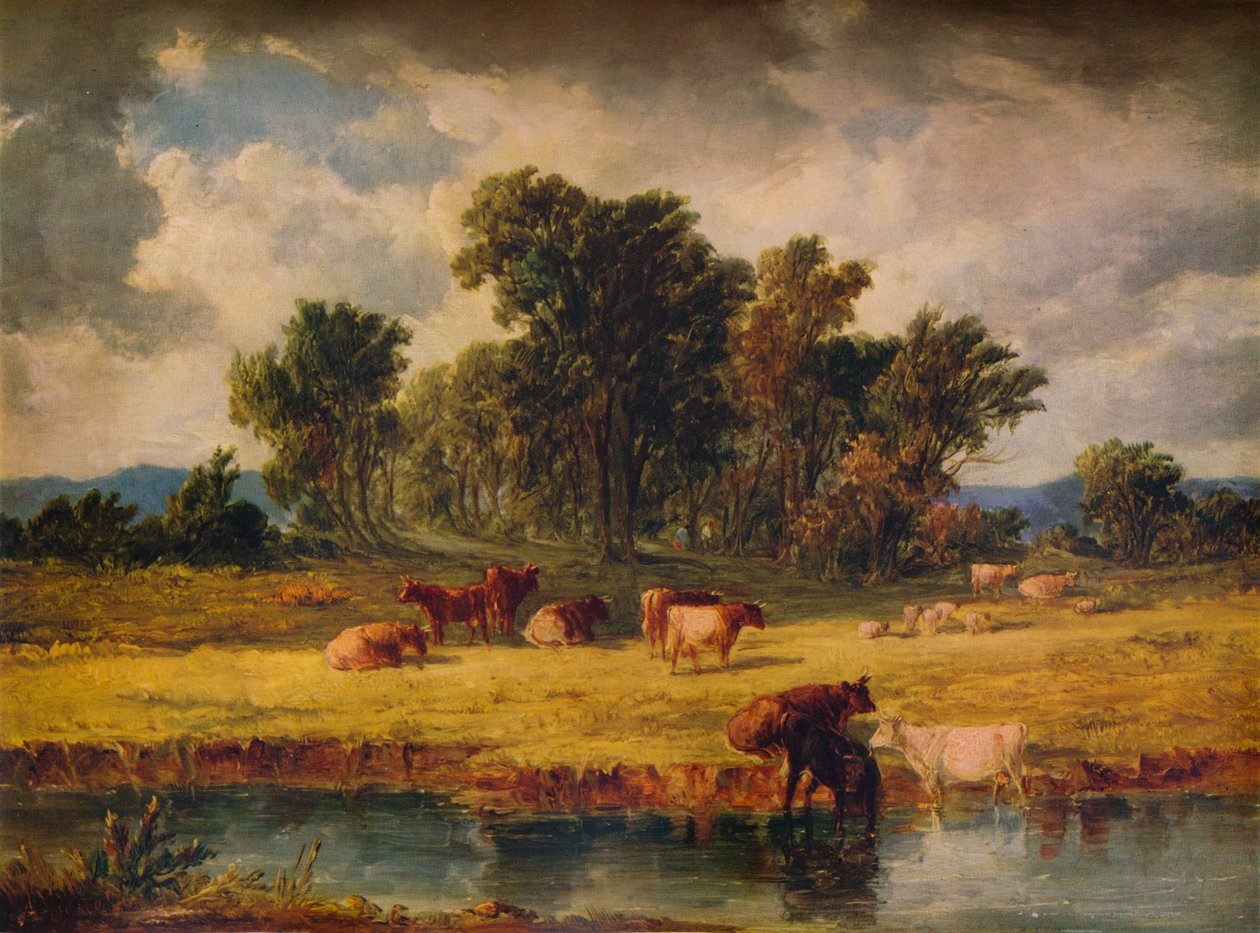 Banks of the Envy, near Rhuddlan, 1852, 1938 by Alfred Vickers