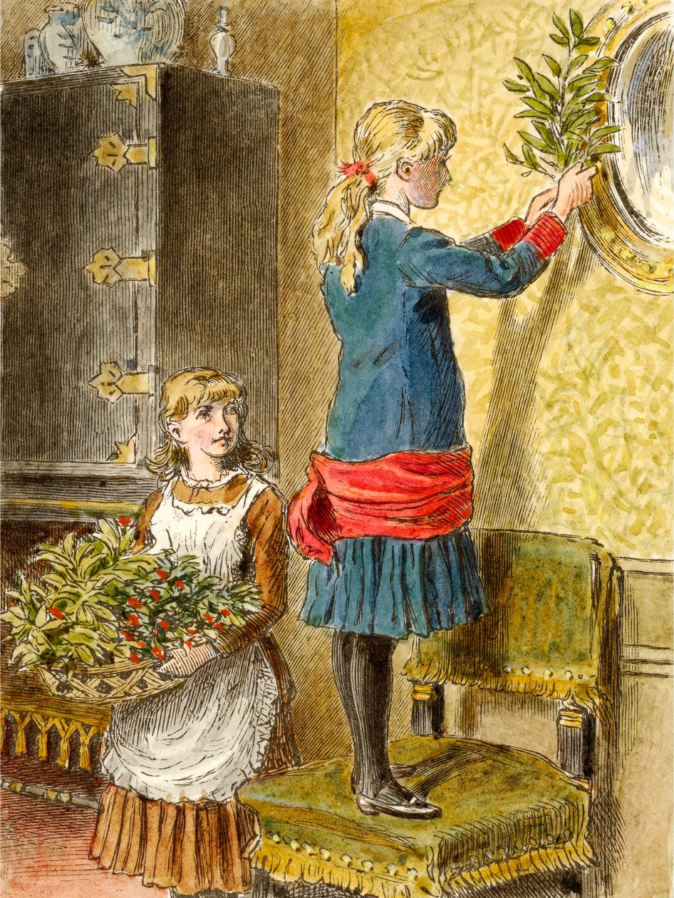 Decorating for Christmas by Alfred W Cooper