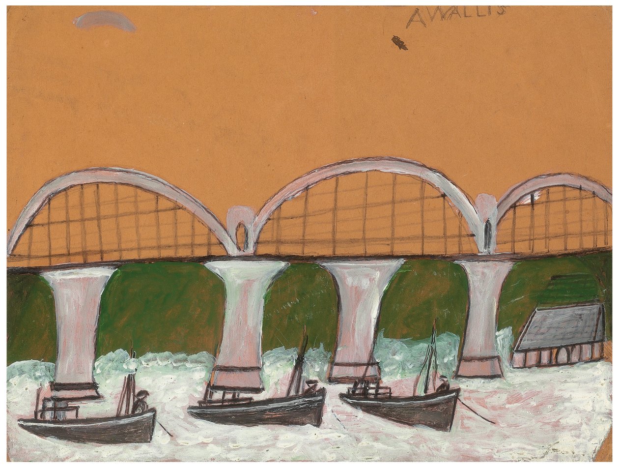 Saltash Bridge by Alfred Wallis